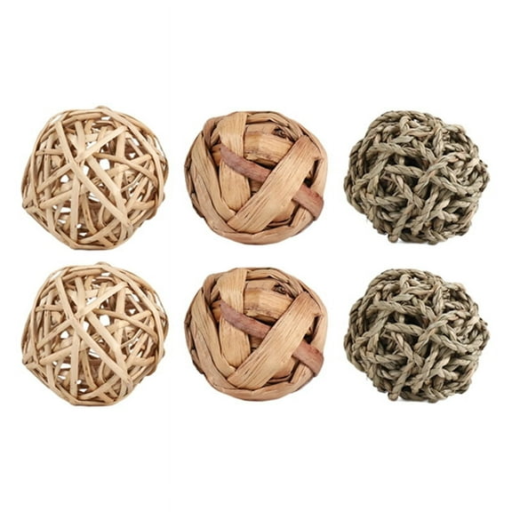 Small Animal Activity Toy,Pets Play Chew Toys for Bunny Rabbits Guinea Pigs Gerbils, 6 Pack