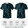 thumbnail image 3 of Blissboy Novelty Men's 3D Leopard Print T-Shirt - Bold Animal Print Short Sleeve Tee, 3 of 7