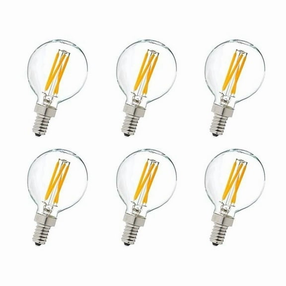 2700K Dimmable 4 watts LED G14 Light Bulb - Pack of 6