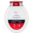 thumbnail image 3 of Mainstays Round 16 in Soft Cushioned Toilet Seat, Classic White, 3 of 7
