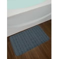 thumbnail image 2 of Abstract Bath Mat, Geometric Repeating Ornamental Shapes with Circles and Vertical Stripes, Plush Bathroom Decor Mat with Non Slip Backing, 29.5" X 17.5", Violet Blue and Black, by Ambesonne, 2 of 2