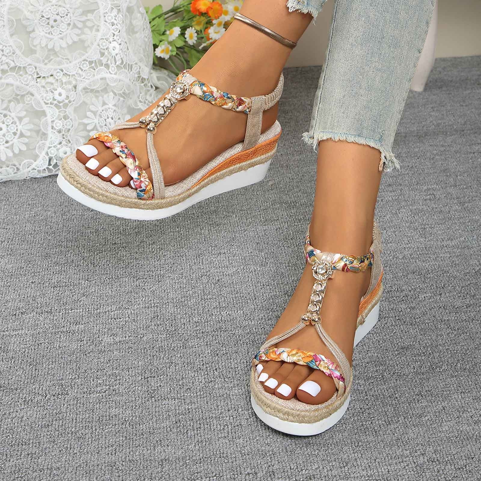 Wedges for Women Sandals Size Women Platform Shoes Sandals