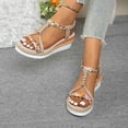 thumbnail image 2 of WILLBEST Sandalias Casuales Para Mujer, Cómodas, Informales, Para Caminar En La Playa, Transpirables, Con Punta Abierta Y Tacón De Cuña Para Uso Diario, Primavera, Verano Y Otoño., 2 of 6