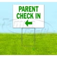thumbnail image 1 of Parent Check In Left (18" x 24") Yard Sign, Includes Metal Step Stake, 1 of 6