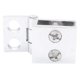 thumbnail image 3 of Juego de 40 Bisagras para Puerta de Vidrio, Abrazadera Rectangular Ajustable de 5 mm A 8 mm Clip único para Bisagras de Puerta de Vidrio Armario Gabinete, 3 of 8
