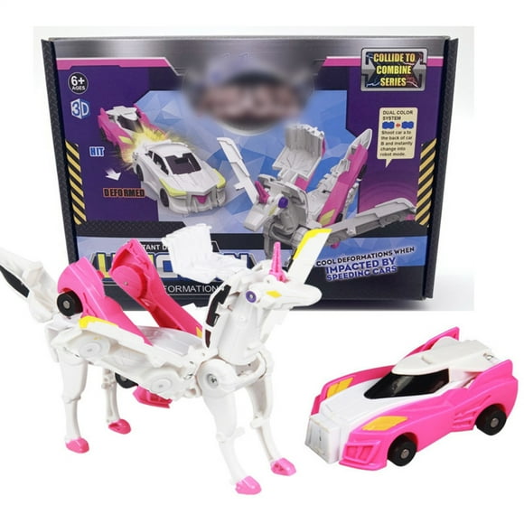 Deformation Car Robot Toy Flying Horse Collision Fit Car Toy Best Gift For Kids