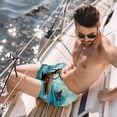 thumbnail image 2 of luoweisi Men's Beach Shorts Quick Dry Swim Trunks with Mesh Lining Sea Lion L, 2 of 5