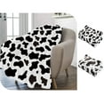 thumbnail image 6 of Gresahom Cow Print Blanket Black and White, Throw Blanket for Couch Bed, Lightweight Soft Cozy Flannel Fleece Push Blanket for Kids Adults Women, Gifts Blanket for Women Teen Girls(40"x50"), 6 of 8