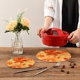 thumbnail image 7 of SKYSONIC Autumn Leaf Fall Pot Holders Trivets, 2 Pcs Heat Resistant Trivets,Botanic Leaves Cotton Thread Weave Mats for Hot Pads Pans Pot Bowl Teapot for Kitchen Decor, 7 of 7