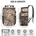 thumbnail image 3 of Travel Cooler Bag - Beige and Brown Leopard Pattern Camping Beer Cooler Backpack with Bottle Opener- Waterproof Insulated Picnic Backpacks - Cooler Bag for Beach, 3 of 6