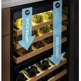 thumbnail image 6 of GE Appliances Profile 44 Bottle Beverage Cooler with Sliding Wine Racks, Stainless Steel, 6 of 10