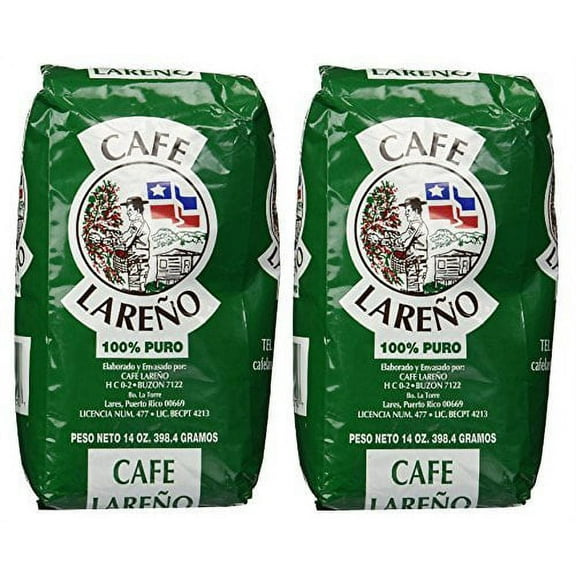 Cafe Lareno / Cafe Lareno Ground Coffee Puerto Rican Coffee 2 Bags of 14oz. Each