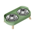 thumbnail image 1 of TIELUTT Elevated Cat And Food Bowls with Design for Easier Eating And Improved Digestion Dog to Slow down Eating Raised Dog Food Feeder No Spill Water Bowl for Dogs Cat Food Holder Puppy Feeding Bowls, 1 of 7