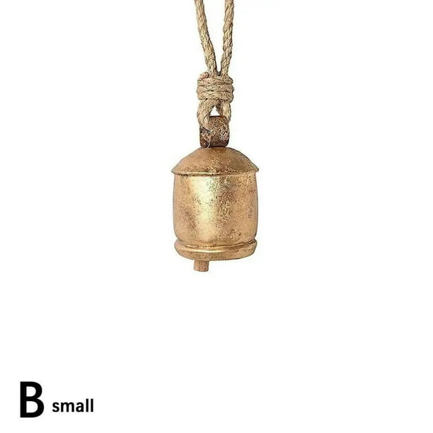 Campanas de vaca navideñas, campanilla colgante de armonía, campana de vaca gigante, Vintage, sueños brillantes, decoración navideña hecha a mano en mal estado para el hogar