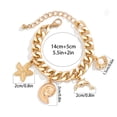thumbnail image 4 of Gloden pulsera para las mujeres pulsera de diseño de luz diseño del océano pulsera sexy hermoso regalo de la moda temperamento pulsera, 4 of 8