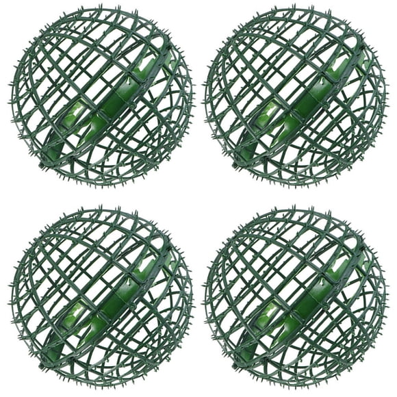 UPGRATOR 4Ud Jaula Para Bola Topiaria Verde En Plástico Firme Para Sostenimiento Decorativo