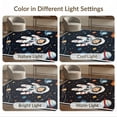 thumbnail image 7 of ODIKA 9'x12' Washable Area Rug Low Pile, Flatwoven, Playroom Ship Astronaut Galaxy Chart Science Theme Classroom for Great Room, Indoor Concept, Large Living, 7 of 7
