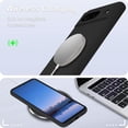 thumbnail image 3 of KOMI for Google Pixel 8 Case, Silicone Phone Case with 2 Screen Protector, Soft Anti-Scratch Microfiber Lining, Full Body Shockproof Slim Cover Support Wireless Charging, Black, 3 of 5