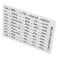 thumbnail image 4 of Kitchen Conversion Chart Magnet for Cooking with PVC Material Black Color Lightweight and Compact Size, 4 of 8