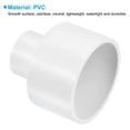thumbnail image 4 of Uxcell ID Reducer Pipe Fitting Straight Adapter Connector, White 50mm to 25mm 2, 4 of 6
