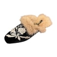 thumbnail image 2 of OKBOP Slippers for Women Closed Toe Flat Sandals for Women Fleece Slide Casual Summer Shoes, 2 of 9