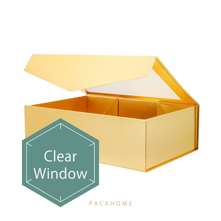PACKHOME 2 Gift Boxes 13.5x9x4.1 Inches, Large Gift Boxes with