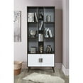 thumbnail image 2 of Milton Greens Stars Inc Modern Wood Book Shelves in Dark Walnut/White, 2 of 3