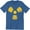 Blue, variant on Radioactive Nuclear War Sign Distressed Fashion Mens T-Shirt