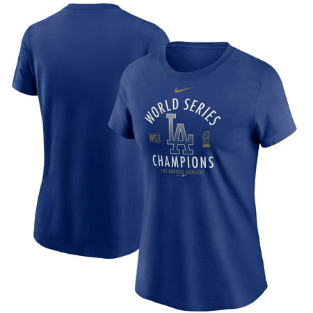 Los Angeles Dodgers Nike Women's 2020 World Series Champions T-Shirt - Royal