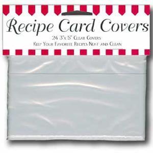 Labeleze Recipe Card Protective Covers 3 x 5, Protect ...