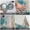thumbnail image 4 of JOOCAR Marine Life Teal Turtle No Slip Floor Rug Carpet Mat for Bathroom Kitchen Decor 16x24 inch, 4 of 8