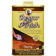 Howard Products, Restor-A-Finish - DIY, Restores Wood Finish on Furniture, Dining Table, Armoire, Cabinets & Dressers 16 Oz, Cherry