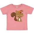 thumbnail image 3 of Inktastic Cute Squirrel, Squirrel With Flowers, Fluffy Tail Boys or Girls Baby T-Shirt, 3 of 5