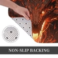 thumbnail image 6 of Fuzoiu Magma Fire Black Dragon Print Door Mat Outdoor Indoor Welcome Mats, Front Doormat,Flannel Non Slip Durable Entrance Rugs for Front Door, Inside Outside Entry, Porch, Resist Dirt,16x24in, 6 of 7