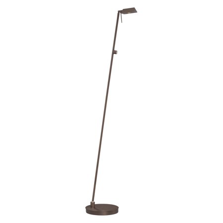Pharmacy Mounted Task Lamp - George Kovacs Task Portables 1-Light Pharmacy Floor Lamp - 49.75H in. Copper Bronze Patina