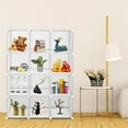thumbnail image 5 of MINKUROW 12 Cube Storage Organizer,DIY Closet Shelf,Plastic Clothes Organizer,Modular Bookcase,13.8 x 13.8 x 13.8 in Cubes,White, 5 of 5