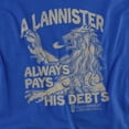 thumbnail image 2 of Game of Thrones Debts Women's T Shirt,Royal, X-Large, 2 of 6