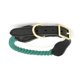 thumbnail image 2 of Collar con correa para perro Veeki - Algodón tejido y acabado en piel de vaca - Estilo elegante - Duradero y resistente para entrenar, caminar y correr (tamaño pequeño), 2 of 3