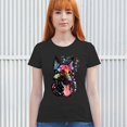 thumbnail image 3 of Tee Hunt Dean Russo German Shepherd T-Shirt Colorful Dog Best Friend Women's T-Shirt Tee, Black, X-Large, 3 of 5