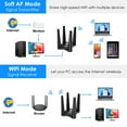 thumbnail image 3 of Adaptador WiFi 6 USB 3.0 WAVLINK AX1800 de doble banda, 3 of 9