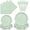 Sage Green, variant on 96 Pcs Pink Paper Plates and Napkins Set Party Supplies, Tableware set for 24 Guest include Disposable Pink Scalloped Plates, Napkins and Forks for Baby Shower Bridal Shower Wedding Mother Day