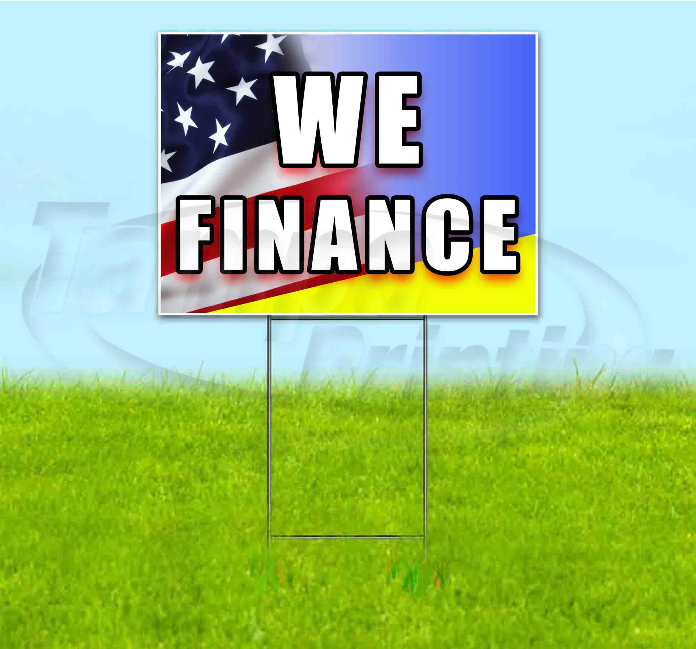 Tire Sale (18" x 24") Yard Sign, Includes Metal Step Stake