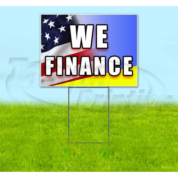 Tire Sale (18" x 24") Yard Sign, Includes Metal Step Stake