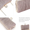 thumbnail image 3 of Elegante bolso bandolera dorado champán con correa desmontable para un look moderno, 3 of 3