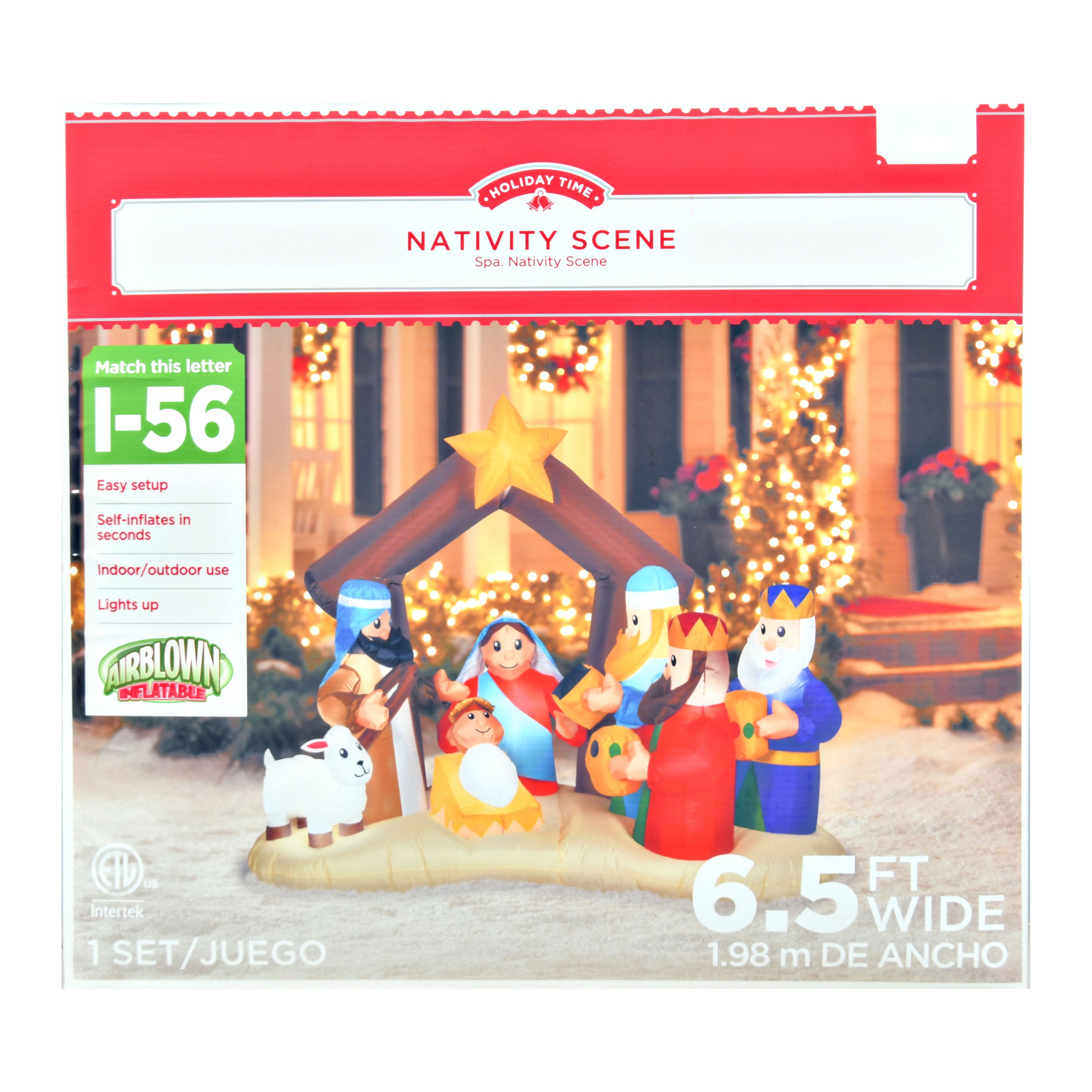 walmart outdoor christmas nativity sets