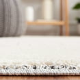 thumbnail image 4 of SAFAVIEH Martha Stewart Lucia Noah Geometric Shag Runner Rug, Ivory/Grey, 2' x 8', 4 of 10