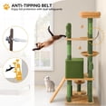 thumbnail image 3 of Cactus alto Cat Tree Tower YITAHOME con cepillo de aseo automático de 1,5 m, 3 of 4