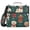 Dog and Holly Leaves, variant on 3 Ring Zipper Binder with Shoulder Strap Waterproof Trapper Keeper 2 Inch D-Ring 500 Sheets Capacity Cute Dogs Cherry Bow