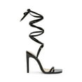 thumbnail image 2 of Steve Madden Uplift Square Toe Patent Dress Sandals Black Patent (5, Black Patent), 2 of 5