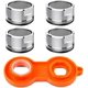 thumbnail image 1 of Juego de 4 aireadores Vhermosa Acero inoxidable Plata, 1 of 5